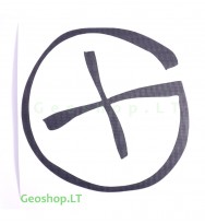 Lipdukas - geocaching simbolis "G" 10x10cm