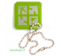 Geocaching Logo - keliaujantis prisegtukas - žalias